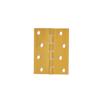 Butt Hinge Mackie 100X75MM Brass & Pin & Washer