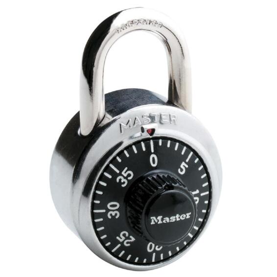 Combination padlock stainless steel body 48mm mackie
