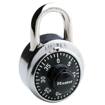 Combination padlock stainless steel body 48mm mackie