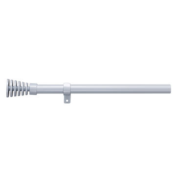 Inspire curtain rod kit d28 white extendable from 120cm - 210cm (includes brackets and finals) 