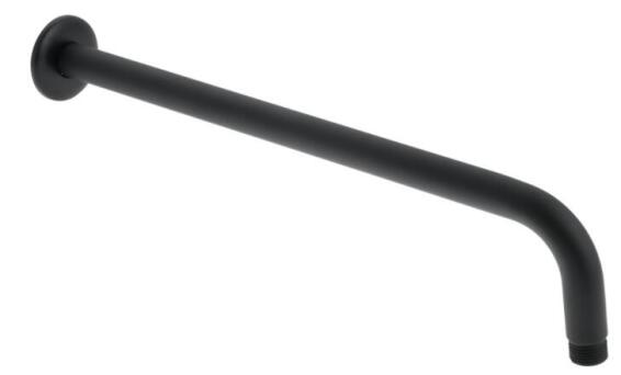 Truimph Long Round Shower Arm Black 400mm 