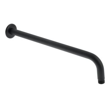 Truimph Long Round Shower Arm Black 400mm 