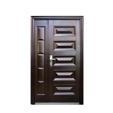 Entry Door High Security Steel with Frame (prehung) 343 Golden Brown Pivot size Left Hand Opening-Open in-w1200xh2050mm