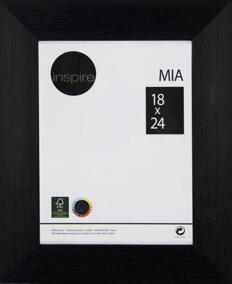 Inspire pic frame mia black 18x24 