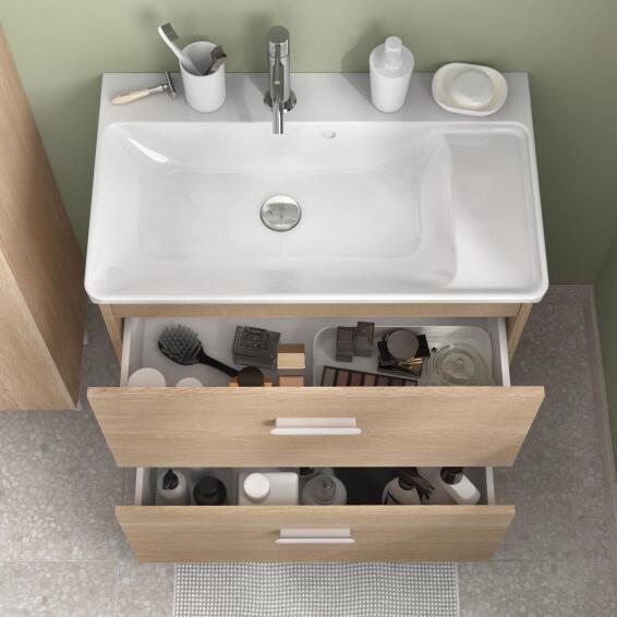 Sensea Easy Ceramic Basin for Easy Bathroom Cabinet White W71.4cmxD42.4cmxH15.5cm (basin only)