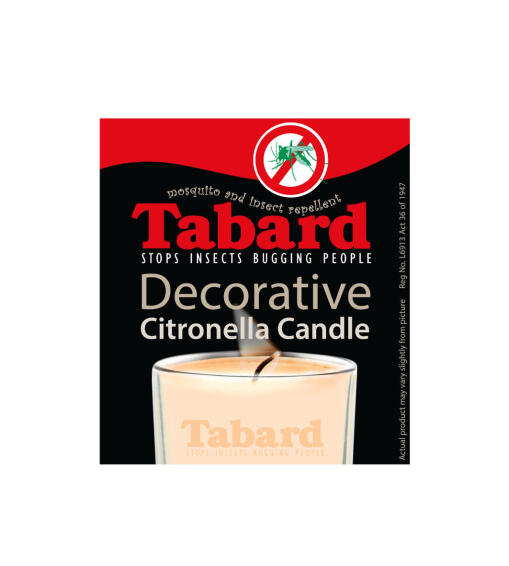 TABARD DECORATIVE GLASS CITRO CANDLE
