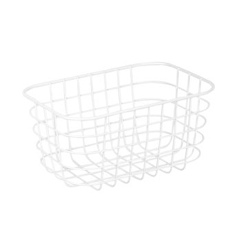 Sensea Metal Storage Basket White