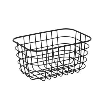 Sensea Metal Storage Basket Black