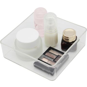 Sensea Cosmetic Storage Box Transparent W15.2cmxD15.2cmxH25cm