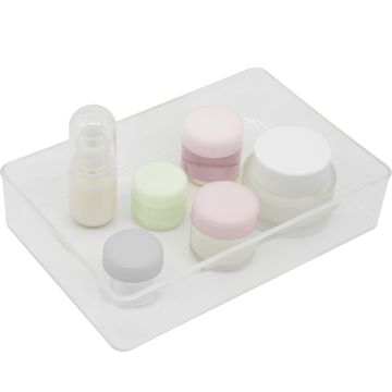 Sensea Cosmetic Storage Box Transparent W15.2cmxD22.8cmxH10cm