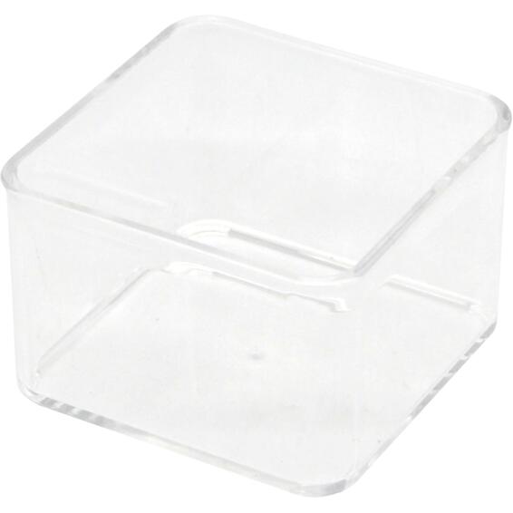 Sensea Comestic Storage Box Transparent W7.6cmxD7.6cmxH15cm