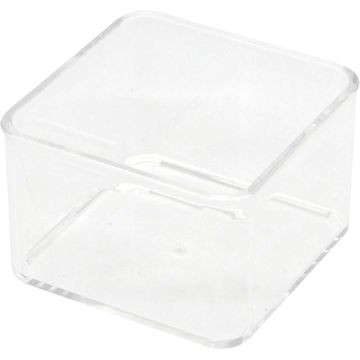 Sensea Comestic Storage Box Transparent W7.6cmxD7.6cmxH15cm