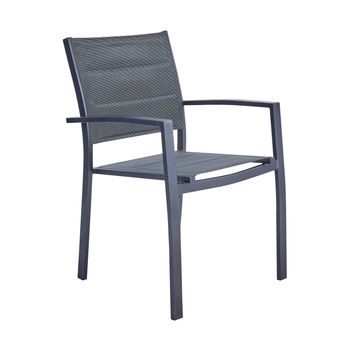 Naterial Orion Beta II Aluminium & Textile Patio Chair Anthracite (Excludes Table)