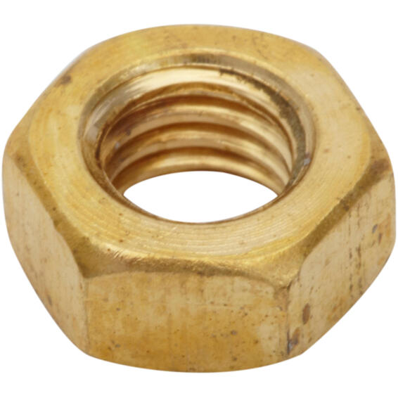 Brass hexagon nuts 5mm 20pc standers