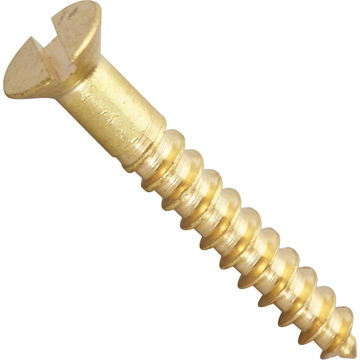 Wood screws flat countersunk slot 3x20mm 25pc standers
