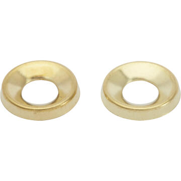 Countersunk washer brass plated D6mm 30pc standers