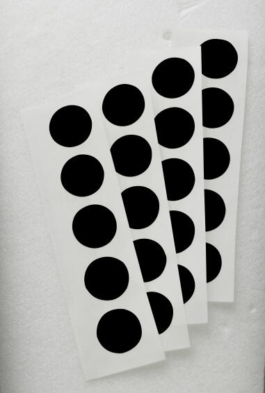 Adhesive screw covers black 100pc standers
