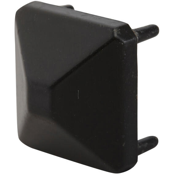 Nail 4 Prong furniture chair base glides feet black metal 24mm 2pc standers