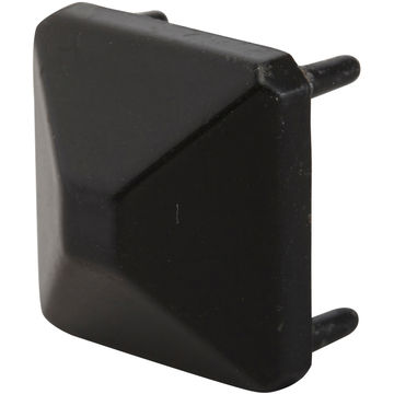 Nail 4 Prong furniture chair base glides feet black metal 24mm 2pc standers