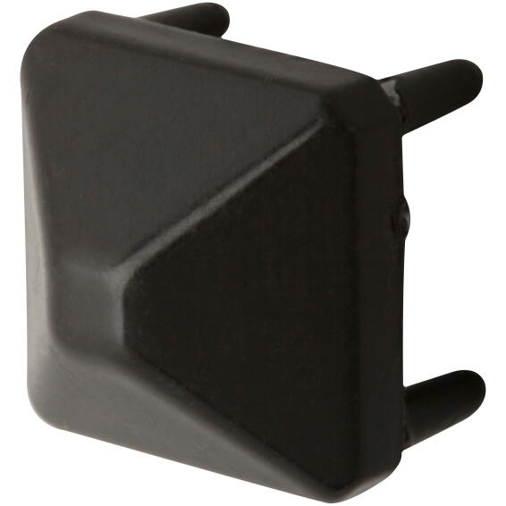 Nail 4 Prong furniture chair base glides feet black metal 18mm 4pc standers