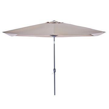 NATERIAL RECT BALCONY UMBRELLA TAUPE MOON