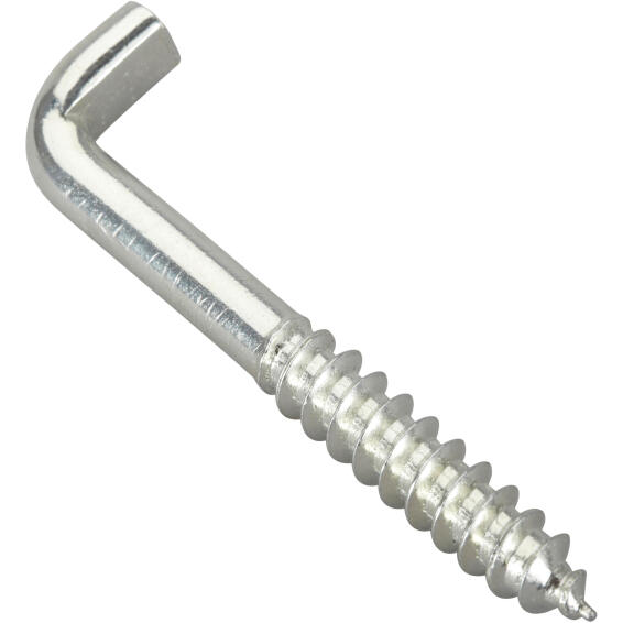 Cup hooks square zinc plated steel 6.0x60mm 4pc standers