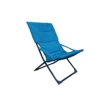 Marsella Steel & Textile Patio Chair Miami Blue L82cmxD64cmxH93cm 