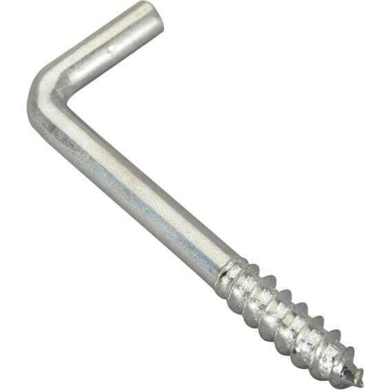 Cup hooks square zinc plated steel 6.0x70mm 2pc standers