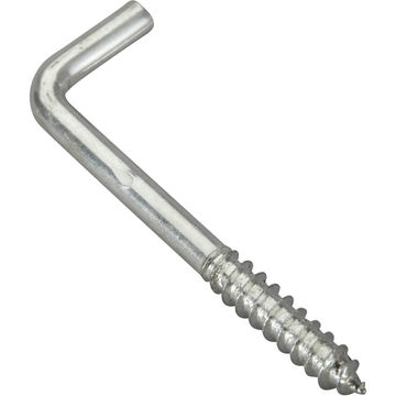 Cup hooks square zinc plated steel 4.0x50mm 4pc standers