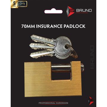 Padlock insurance 90mm bruno