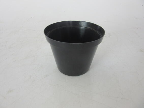 Pot, Plastic Pot, Black, 12cm