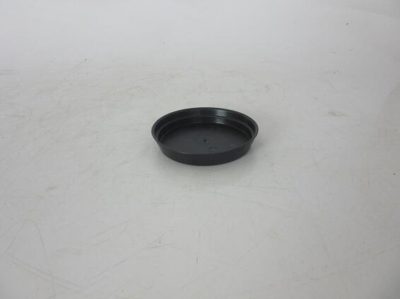 Saucer, Plastic Drip Tray, Black, 12-15cm