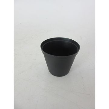 Pot, Plastic Pot, Black, 9cm