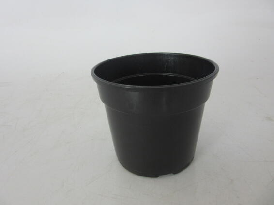 Pot, Plastic Pot, Black, 14cm