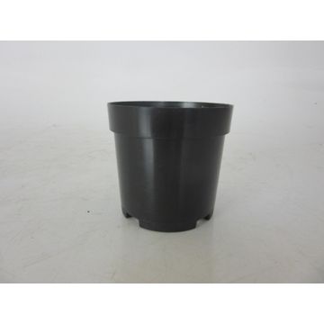 Pot, Plastic Pot, Black, 9cm