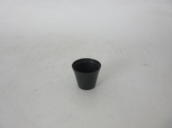 Pot, Plastic Pot, Black, 10cm