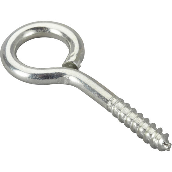 Eye screws zinc plated steel 5.0x40mm 4pc standers