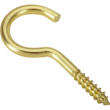 Cup hooks brass plated 4.0x30mm 6pc standers