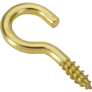 Cup hooks brass plated 3.0x16mm 15pc standers
