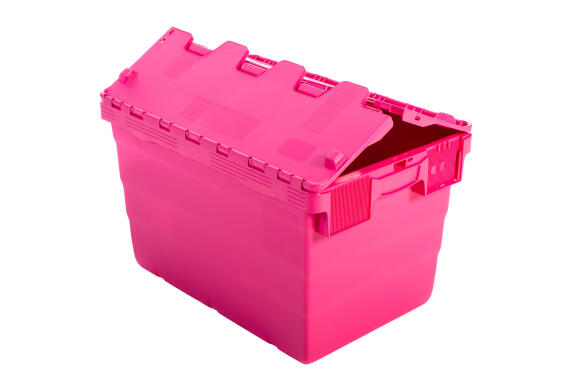 Storage box plastic pink 18l