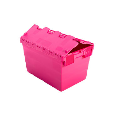 Storage box plastic pink 18l