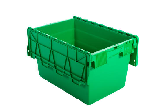 Storage box plastic green 18l