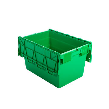 Storage box plastic green 18l