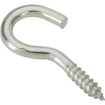 Cup hooks zinc plated steel 3.0x16mm 15pc standers