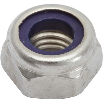 Nyloc nuts one-way stainless steel 10mm 4pc standers
