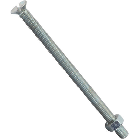 Machine screws and nuts countersunk head 5.0x70mm 8pc standers