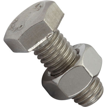 Bolt and nut hexagon head stainless steel 8.0x20mm 6pc standers