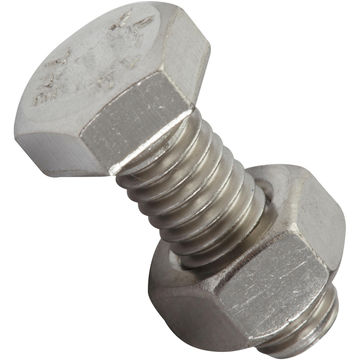 Bolt and nut hexagon head stainless steel 6.0x16mm 14pc standers