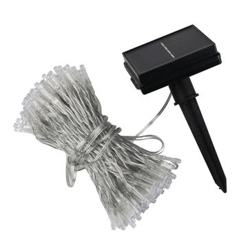 led string light cool white solar powered