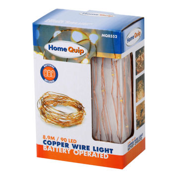 led string light copper wire  battery operated